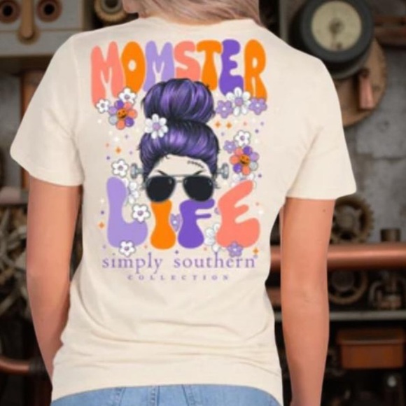 Halloween Tee Monsters Life Simply Southern 
SimplyCute Tees Size XL NWT - Picture 1 of 14